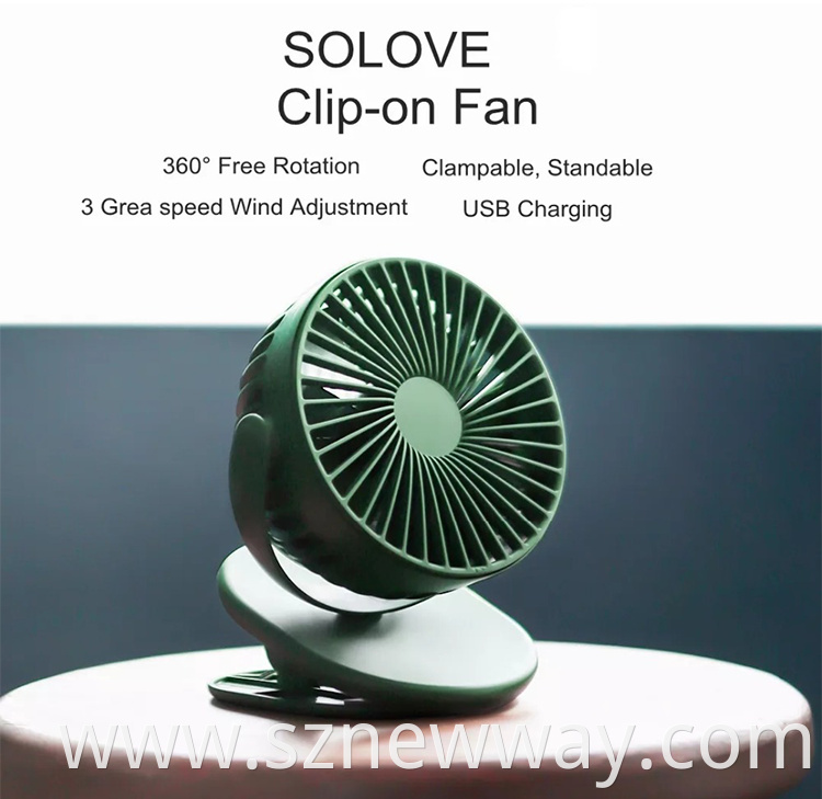 Solove F3 Mini Clip Fan